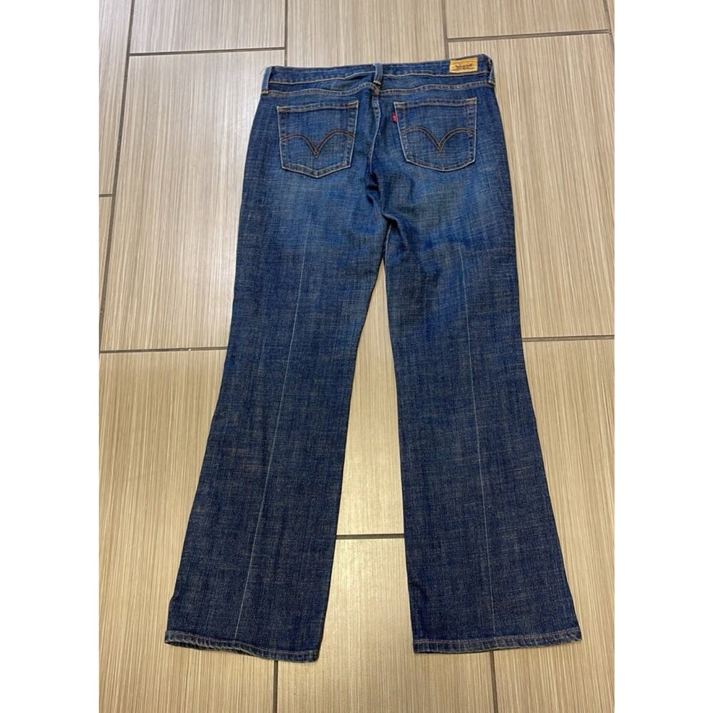 Y2K Indie Sleaze Levi's 545 Low Bootcut Jeans Size 10 Medium Wash Denim 2000s - Picture 2 of 10